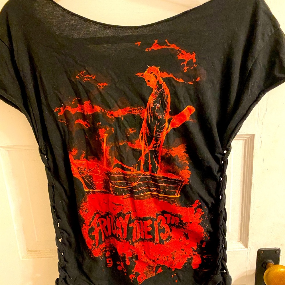 Upcycled Friday the 13th tee